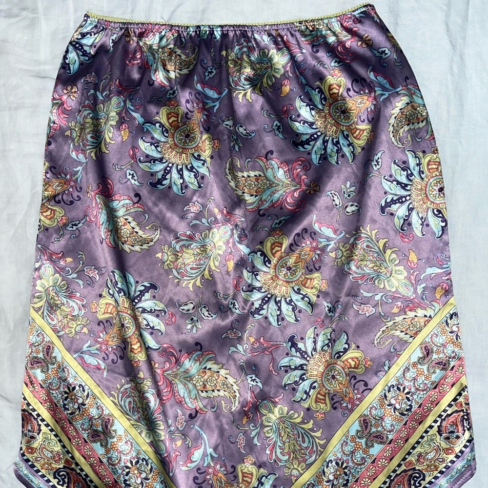 Urban Outfitters Asymmetrical Purple and Blue Skirt